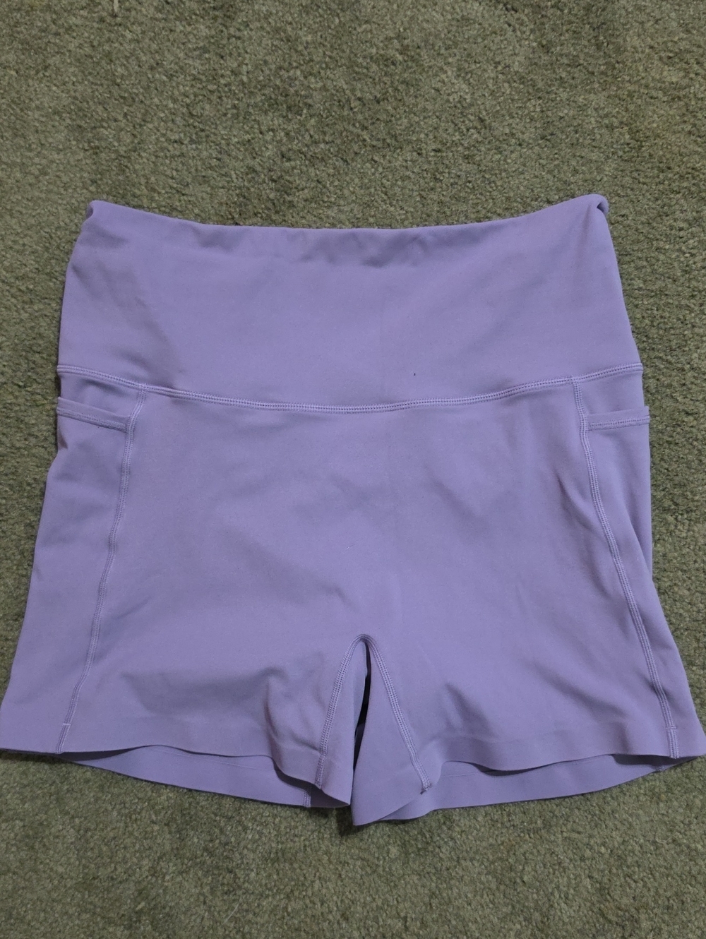 LSKD High-Rise Lavender Women’s Workout Shorts